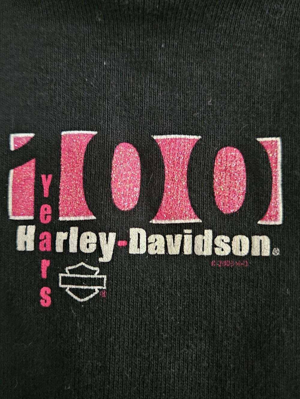 Harley-Davidson Black Tank Top with Pink Trim Harley-Davidson 100 Years Tank XL - Picture 4 of 8